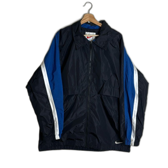Nike Other - Vtg Nike 90s windbreaker zip up track jacket with back swoosh hit lockets size L